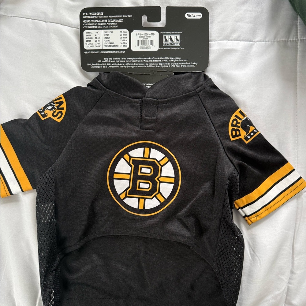 NHL Bruins Pet Jersey